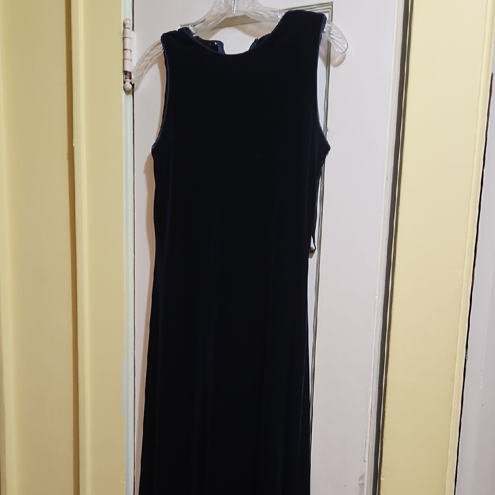 Elegant Blue Sleeveless Maxi Dress Sz 8